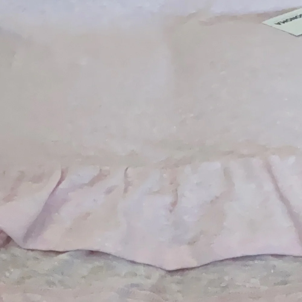 Sonoma Light Pink Sheer peplum Top, NEW, Size Sm, lightweight. - Picture 6 of 8